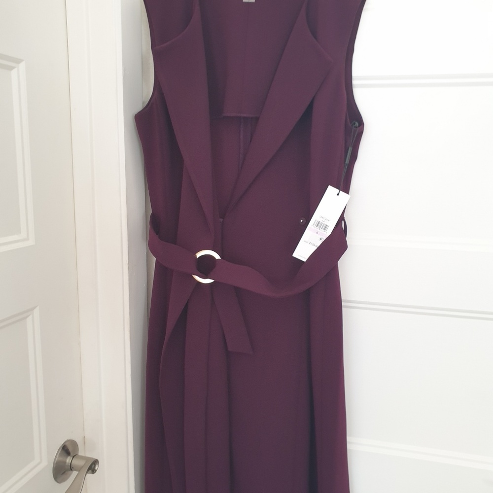 Calvin Klein Cocktail Dress Aubergine Color Size 6